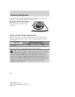 Preview for 260 page of Mercury Sable 2008 Owner'S Manual