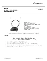 Preview for 1 page of Mercury ST28C User Manual