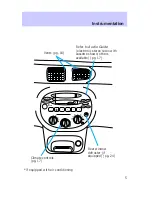 Предварительный просмотр 5 страницы Mercury Tracer 1997 Owner'S Manual