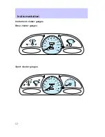 Предварительный просмотр 12 страницы Mercury Tracer 1997 Owner'S Manual