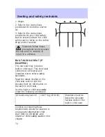 Предварительный просмотр 74 страницы Mercury Tracer 1997 Owner'S Manual