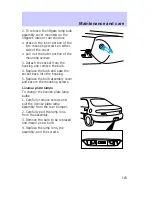 Предварительный просмотр 165 страницы Mercury Tracer 1997 Owner'S Manual