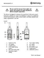 Предварительный просмотр 2 страницы Mercury TSL01 User Manual