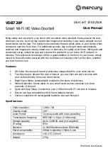 Preview for 1 page of Mercury VDB720P User Manual