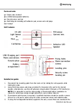 Предварительный просмотр 2 страницы Mercury VDB720P User Manual