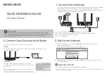 Предварительный просмотр 2 страницы Mercusys MW305R Quick Installation Manual