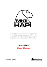 Preview for 1 page of Merging Hapi MKII User Manual