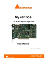 Preview for 1 page of Merging Mykerinos User Manual