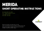 Preview for 1 page of Merida EN 14764 Short Operating Instructions