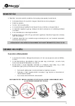 Предварительный просмотр 14 страницы Merida M30A Installation And Operating Manual