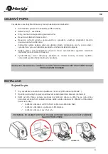 Предварительный просмотр 26 страницы Merida M30A Installation And Operating Manual