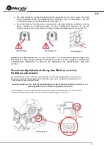 Предварительный просмотр 58 страницы Merida M30A Installation And Operating Manual