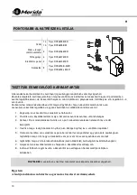 Предварительный просмотр 10 страницы Merida M44A Installation And Operating Manual