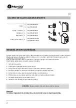 Предварительный просмотр 22 страницы Merida M44A Installation And Operating Manual