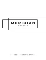 Preview for 1 page of Meridian Yachts 411 Sedan Owner'S Manual