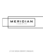 Meridian Yachts 411SB Sedan Owner'S Manual preview