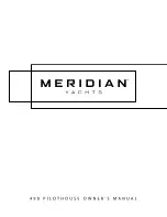 Preview for 1 page of Meridian Yachts 490 PILOTHOUSE Owner'S Manual