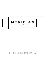 Meridian 341 sedan Owner'S Manual preview