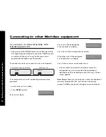 Предварительный просмотр 71 страницы Meridian Digital Surround Controller 561 User Manual