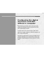 Preview for 72 page of Meridian Digital Surround Controller 561 User Manual