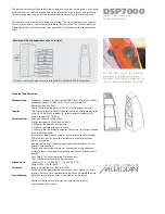 Preview for 2 page of Meridian DSP7000 Specification Sheet