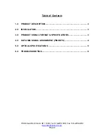 Предварительный просмотр 2 страницы Meridian DT-2V2K/2K Installation And Operation Instructions Manual