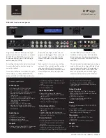 Preview for 2 page of Meridian DVP-2351 Specifications