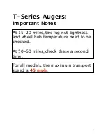 Preview for 2 page of Meridian HARVEST T Series Operator'S Manual