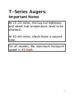 Preview for 2 page of Meridian HARVEST T1062 Operator'S Manual