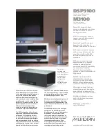 Предварительный просмотр 1 страницы Meridian M3100 Brochure & Specs