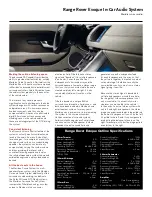 Preview for 3 page of Meridian Range Rover Evoque Audio System Quick Manual