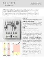 Meris AUTOMATONE CXM 1978 Instructions Manual предпросмотр