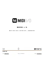 Предварительный просмотр 1 страницы Meris MIDI I/O User Manual