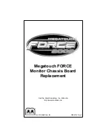 MERIT INDUSTRIES Megatouch FORCE 2002 Replacement preview