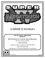 MERIT INDUSTRIES MEGATOUCH SUPER IV Owner'S Manual preview
