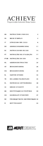 Merit Medical Achieve Instructions For Use Manual preview
