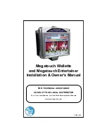 Merit Megatouch Entertainer Installation & Owner'S Manual предпросмотр