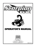 Preview for 1 page of Merit Scorpion DX Operator'S Manual