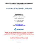 Предварительный просмотр 2 страницы MERITECH CleanTech 2000S Installation And Operation Manual