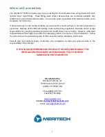 Предварительный просмотр 8 страницы MERITECH CleanTech 500EZ Installation And Operation Manual