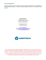 Предварительный просмотр 25 страницы MERITECH CleanTech 500EZ Installation And Operation Manual