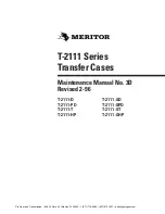 Предварительный просмотр 2 страницы Meritor T-2111 Series Maintenance Manual