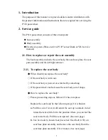 Preview for 3 page of Merits P310 series Service Manual