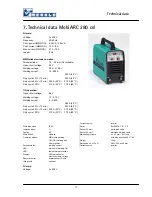 Preview for 18 page of MERKLE MobiARC 280 cel Operation Manual