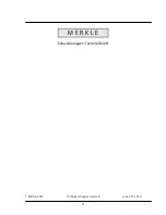 Preview for 33 page of MERKLE MobiARC 280 cel Operation Manual