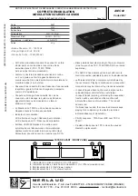 Предварительный просмотр 1 страницы Merlaud AMC 02 Operation & Maintenance Instructions Manual