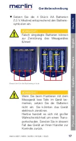 Предварительный просмотр 18 страницы Merlin DUO 25 Instruction Manual