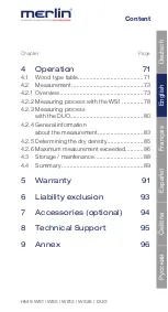 Предварительный просмотр 54 страницы Merlin DUO 25 Instruction Manual