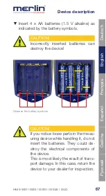 Предварительный просмотр 68 страницы Merlin DUO 25 Instruction Manual