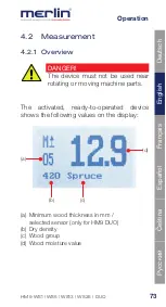 Предварительный просмотр 74 страницы Merlin DUO 25 Instruction Manual